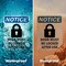 Signmission Door Must Be Locked Sign With Symbol, 3.5 in W x Rectangle, Vinyl Decal OS-2PACK-NS-D-35-V-11501 - alternate 6